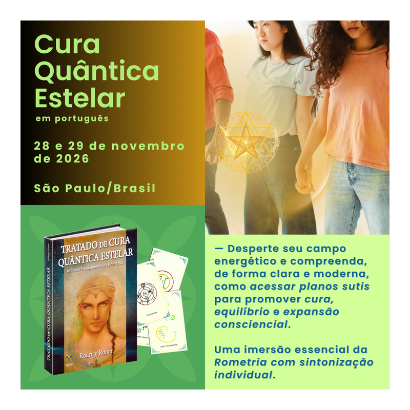 Curso Cura Quântica Estelar em SP – Novembro 2026